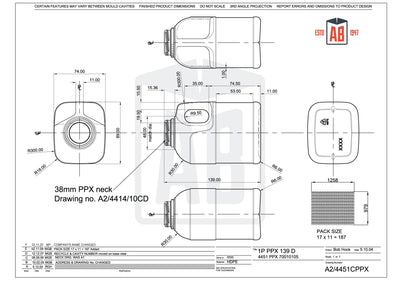 568 ml Polyethylen-Milchbehälter
