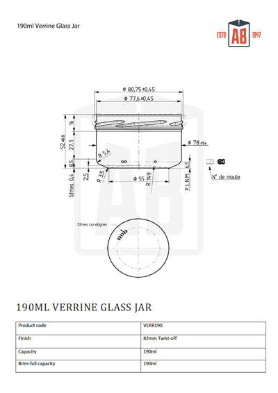190 ml Verrine-Glas