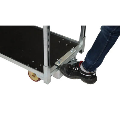 Bremse für dänischen Pflanzenroller – verzinkt, fußbetätigt, 400 kg Tragkraft