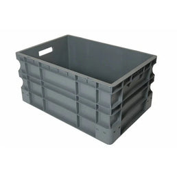 Euro-Stapelbox aus Kunststoff – 600 x 400 x 290 mm – 55 l – Verstärkter Boden