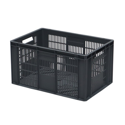 Euro-Stapelbox aus Kunststoff – 600 x 400 x 320 mm – 60 l – perforiert