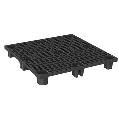 Pallet 1100x1100x145mm – PE Plastic, Nestable, Open Deck, Raised Edge