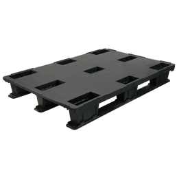 Plastic Pallet - 1200x800x175mm Closed Deck Raised Edge 3 Skids 1200kg Load