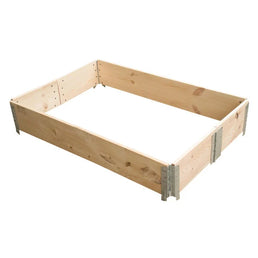 Holzpalettenrahmen – 1200 x 800 mm – Neu – 6 Scharniere – Faltbar und platzsparend – ISPM-15 wärmebehandelt