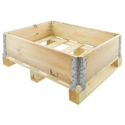 Holzpalettenrahmen – 800 x 600 mm – Neu – Klappbar mit verzinkten Scharnieren