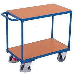 Schwerlast-Tischwagen – 1390 x 800 x 920 mm – 2 Regale – 500 kg Tragkraft