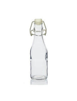 250ml Water/Juice/Lemonade Swing-Stopper Glass Bottle
