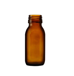 60 ml bernsteinfarbene Alpha-Glasflasche
