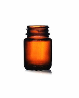 30 ml bernsteinfarbenes Plastikgefäß (1 oz)