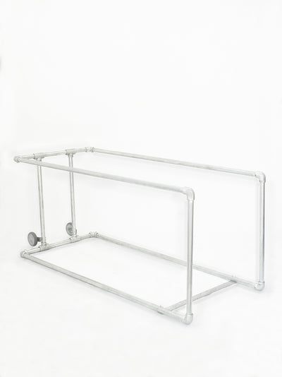 Mobile Shopping Trolley Bay – Galvanised Steel Trolley Park, 1.8m x 0.72m