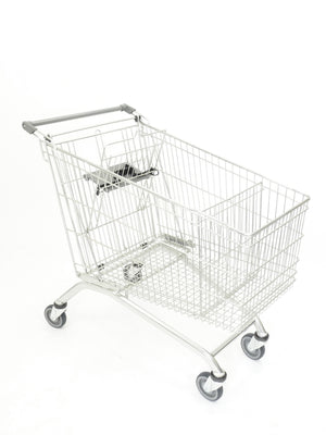 Refurbished Shopping Trolley with Single Toddler Seat, 212 Litre Capacity