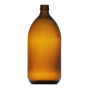 1000 ml Bernstein Medizin-Rundflasche – UV-schutzfähige Glasflasche
