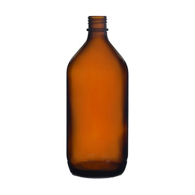 1000 ml Bernsteinfarbene Wide-Mouth-Winchesterflasche – UV-schutzglasflasche für Pharmazeutika & Chemikalien