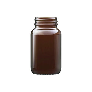 100 ml Bernsteinfarbene Pulverdose – UV-schutz Glasdose für Kosmetika & Pulver