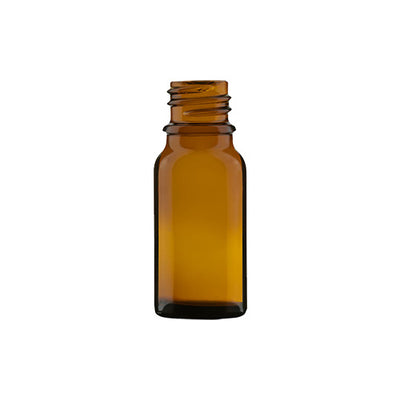 10 ml Bernstein Aromatherapie-Rundflasche – GL18 Essential-Oil-Flasche