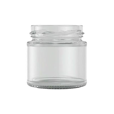 125 ml Facettiertes Geleeglas – Klare Glas-Lebensmittel-Dose