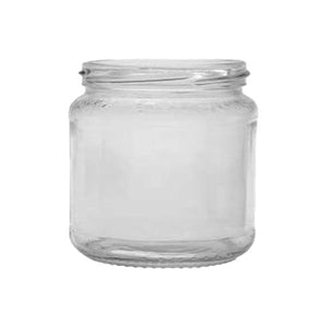 1/2lb Fancy Honigglas (192ml) – Klare Glas-Honig- & Einmachdose