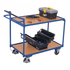 2 Shelf Tray Trolley with Dead Man's Brake – 250kg Capacity
