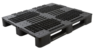 Heavy Duty Plastic ISO Pallet 1200 x 1000 x 145mm with 3 Runners – 1300kg Dynamic Load | Rackable