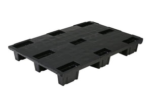 Heavy Duty Nestable Plastic Pallet 1200 x 1000 x 153mm – Closed Deck with Raised Edge | 1200kg Dynamic Load