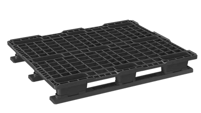 Plastic ISO Pallet 1200 x 1000 x 155mm with 3 Runners – Open Deck | 900kg Dynamic Load