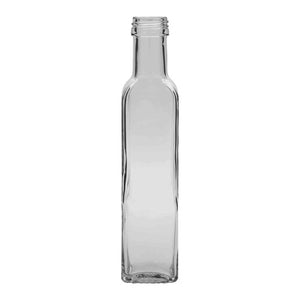 250ml eckige Marasca-Glasflasche – Öl- & Saucenflasche | 31,5mm Hals