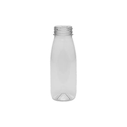 250ml Round PET Juice Bottle – Clear rPET Bottle with 38mm Neck