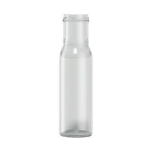 250ml runde Saucenflasche – Glas-Kondimentflasche | Mehrere Deckeloptionen