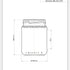 368ml Flintglas Honig Lebensmittelglas - Ardagh