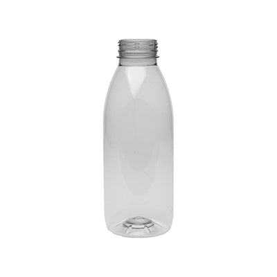 500 ml Runde PET-Saftflasche – Klare rPET-Flasche mit 38-mm-Hals
