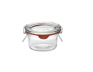 50ml Glass Weck Jar w/ Lid, Ring and Clips