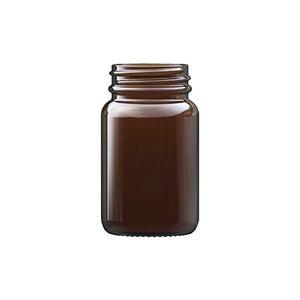 60 ml Bernsteinfarbene Pulverdose – UV-schutz Glasdose für Kosmetika & Pulver