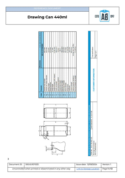 Getränkedose Aluminium 440ml