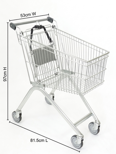 90 Litre Shopping Trolley with Child Seat