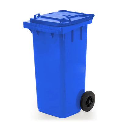 120 Litre Wheeled Waste Bin – HDPE Recycling & Wheelie Bin with Hinged Lid