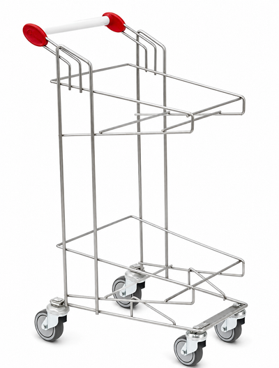 Vario XL Twin-Basket Einkaufswagen – Hochkapazitäts Einzelhandelswagen