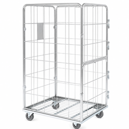 Container 800x700x1500 mit Fronttüren – Sicherer Rollcontainer für einfachen Zugang