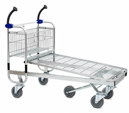 Transportwagen 120M – Extra-Kapazitätswagen mit Drahtplattform