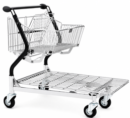 Vario 110S Transportwagen – Faltbarer Korbwagen mit Drahtplattform