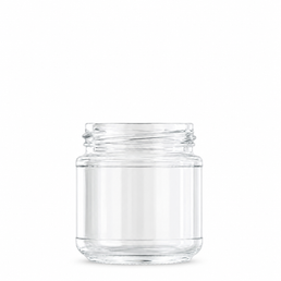 192ml Honey Jar Flint Glass