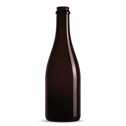 Méthode Traditionnelle 75cl Dark Amber Glass Bottle – Crown Finish