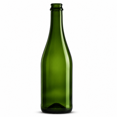 MOUSSEUX DOUBLE RE 75cl Green 04 Sparkling Wine Bottle – D29MXCC Finish