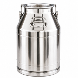 25 Liter Edelstahl Milchkanne – Robuste und sichere Milchtransportlösung