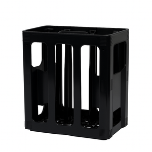 Tall Bottle Carry Crate for 6 x 1L Bottles Plastic Storage Crate