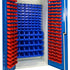 Louvred Panel 2000mm Small Parts Cabinet with Bin Kit | Lockable Storage Unit with Bins Included