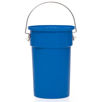22 Litre Food Approved Round Bin with Drop-Down Stainless Steel Handle