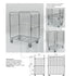 Container for Cartons 600x1000 H1200 – Optimized Roll Cage for Boxed Goods