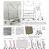 Plate Trolley Carry WP4BW with Shelf and Basket - Durable and Convenient