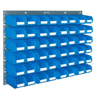 Wall Mounted Louvred Panel & Bin Kits | Complete Wall Storage with Small Parts Bins