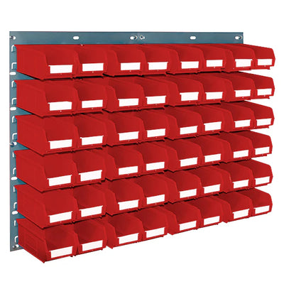 Wall Mounted Louvred Panel & Bin Kits | Complete Wall Storage with Small Parts Bins